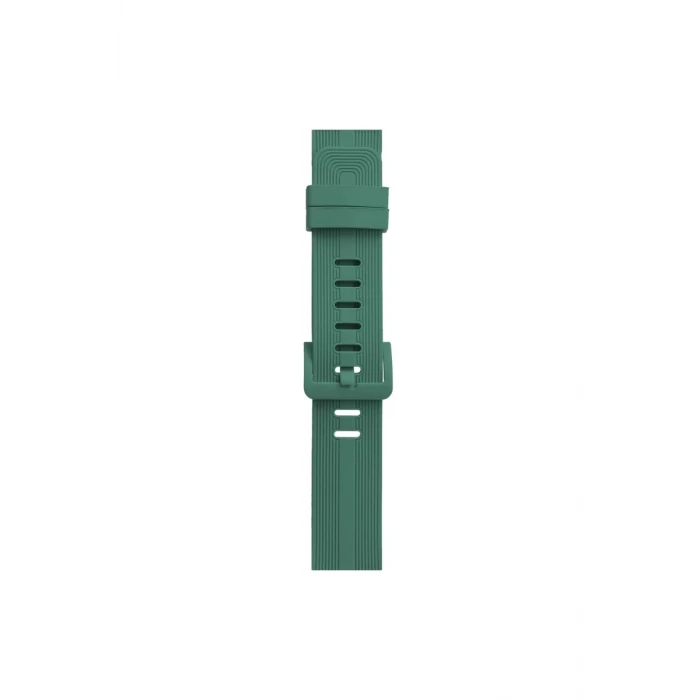 Newface Apple Watch 38mm KR408 Çizgili Silikon Kordon - Yeşil