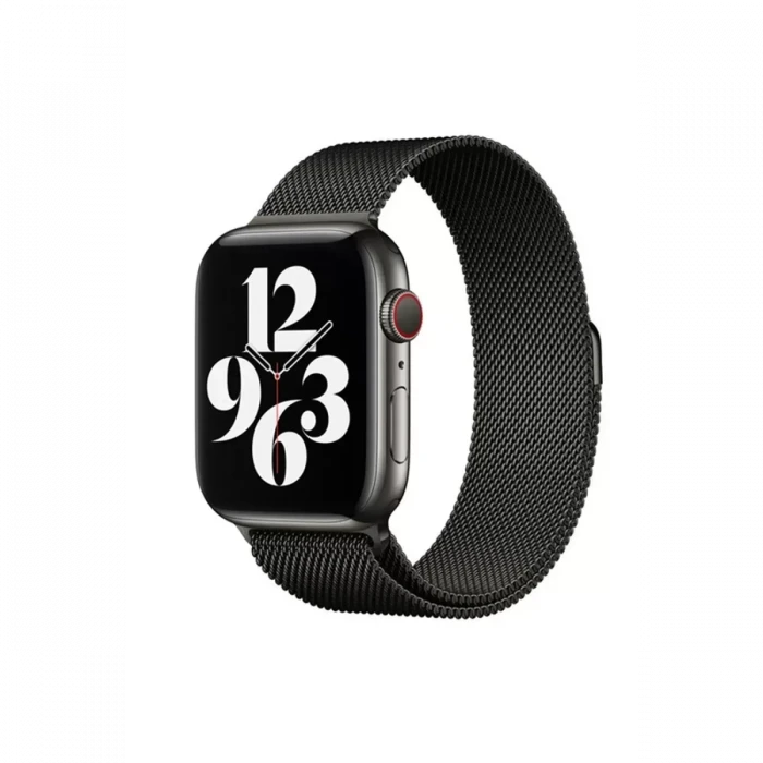 Newface Apple Watch 38mm Metal Mıknatıslı Kordon - Siyah