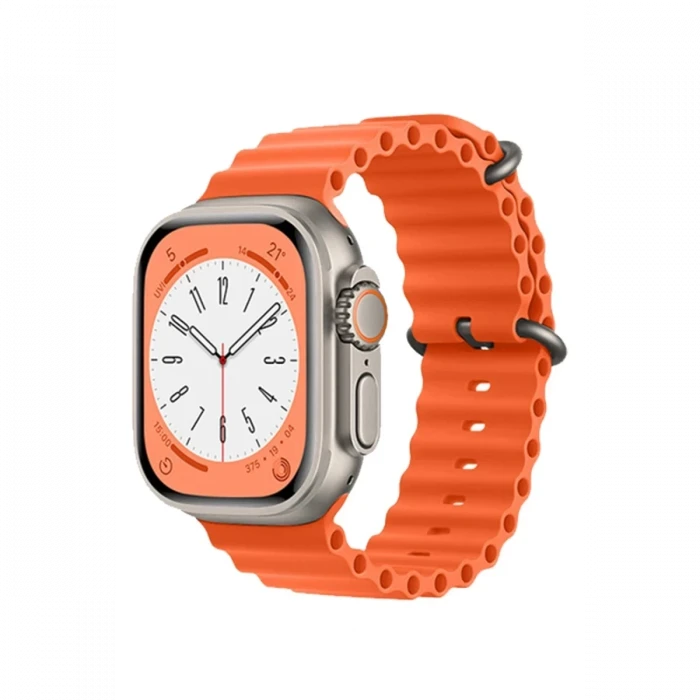 Newface Apple Watch 38mm Ocean Kordon - Turuncu