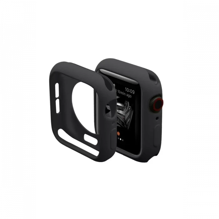 Newface Apple Watch 38mm Silikon Alt Kasa - Siyah