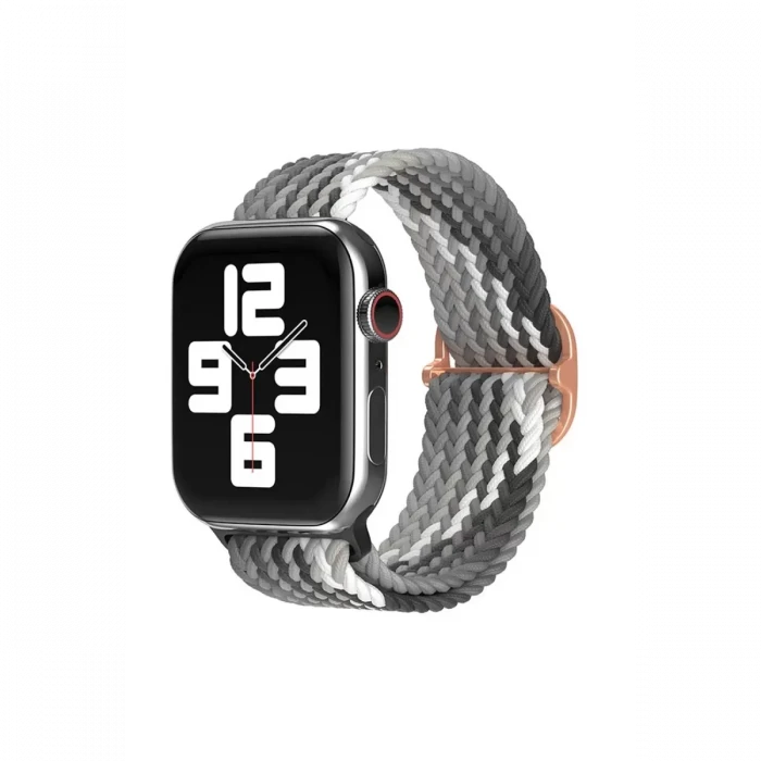 Newface Apple Watch 38mm Star Kordon - Gri-Siyah