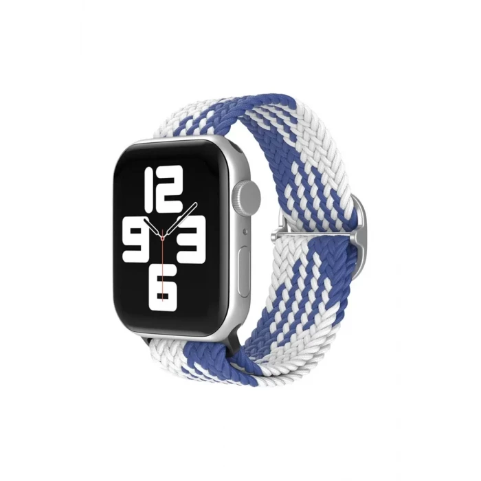 Newface Apple Watch 38mm Star Kordon - Mavi-Beyaz
