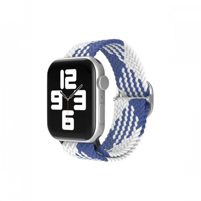 Newface Apple Watch 38mm Star Kordon - Mavi-Beyaz
