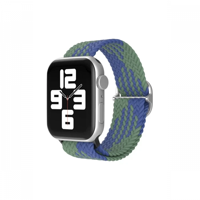 Newface Apple Watch 38mm Star Kordon - Yeşil-Lacivert