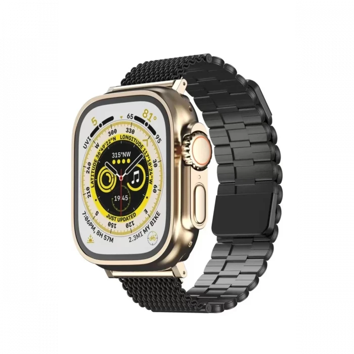Newface Apple Watch 42mm Ascend Metal Kordon - Siyah