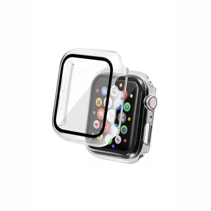 Newface Apple Watch 42mm Camlı Kasa Ekran Koruyucu - Şeffaf