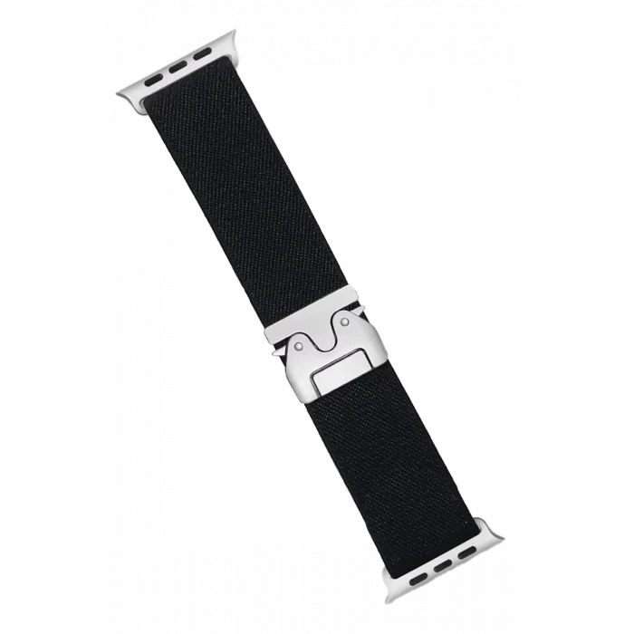 Newface Apple Watch 42mm Forest Kumaş Kordon - Siyah