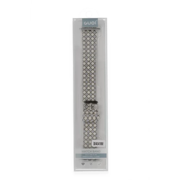 Newface Apple Watch 42mm Karo Motif Kordon - Lila