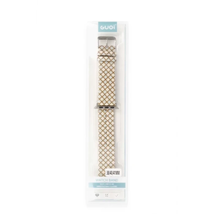 Newface Apple Watch 42mm Karo Motif Kordon - Mavi