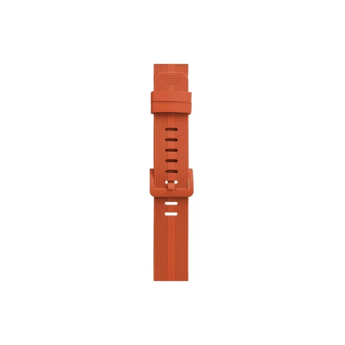 Newface Apple Watch 42mm KR408 Çizgili Silikon Kordon - Turuncu