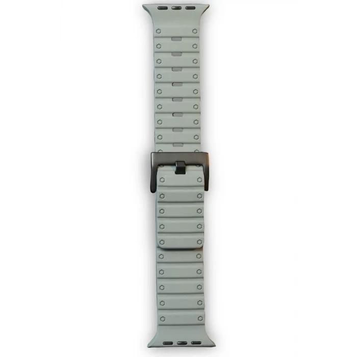 Newface Apple Watch 42mm Magnus Mıknatıslı Silikon Kordon - Gri