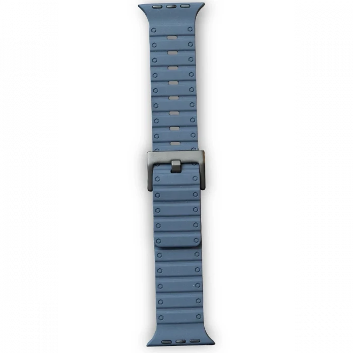 Newface Apple Watch 42mm Magnus Mıknatıslı Silikon Kordon - Mavi
