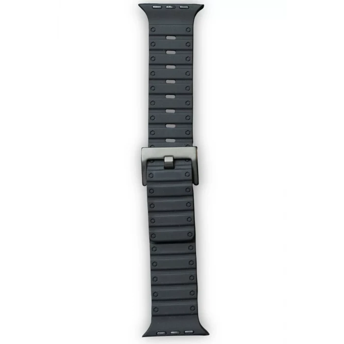 Newface Apple Watch 42mm Magnus Mıknatıslı Silikon Kordon - Siyah
