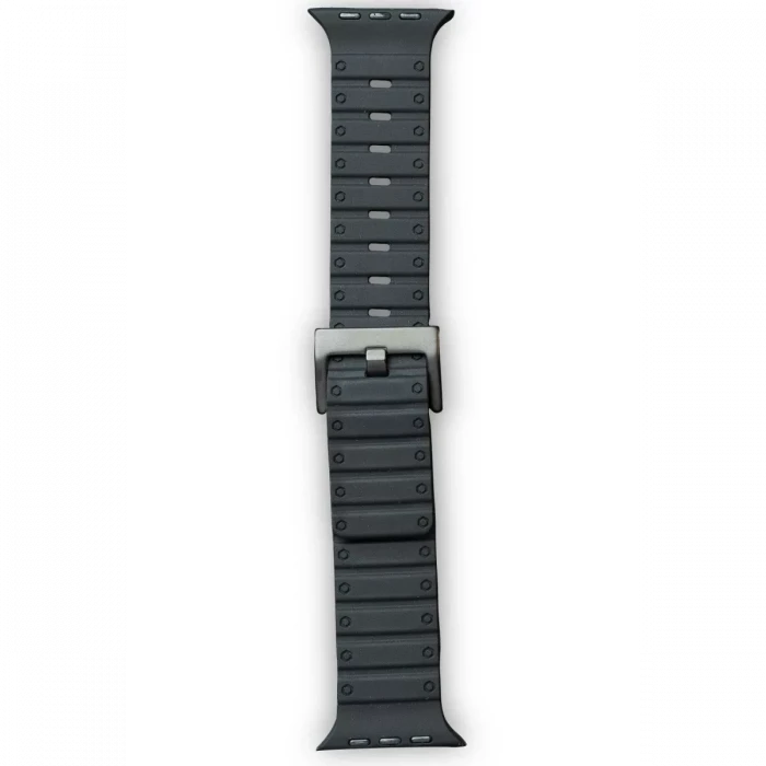Newface Apple Watch 42mm Magnus Mıknatıslı Silikon Kordon - Siyah
