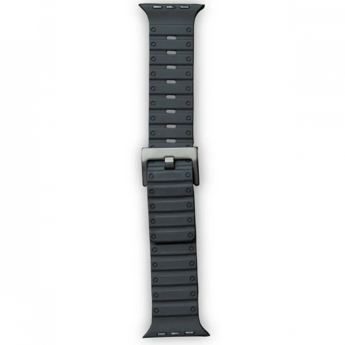 Newface Apple Watch 42mm Magnus Mıknatıslı Silikon Kordon - Siyah