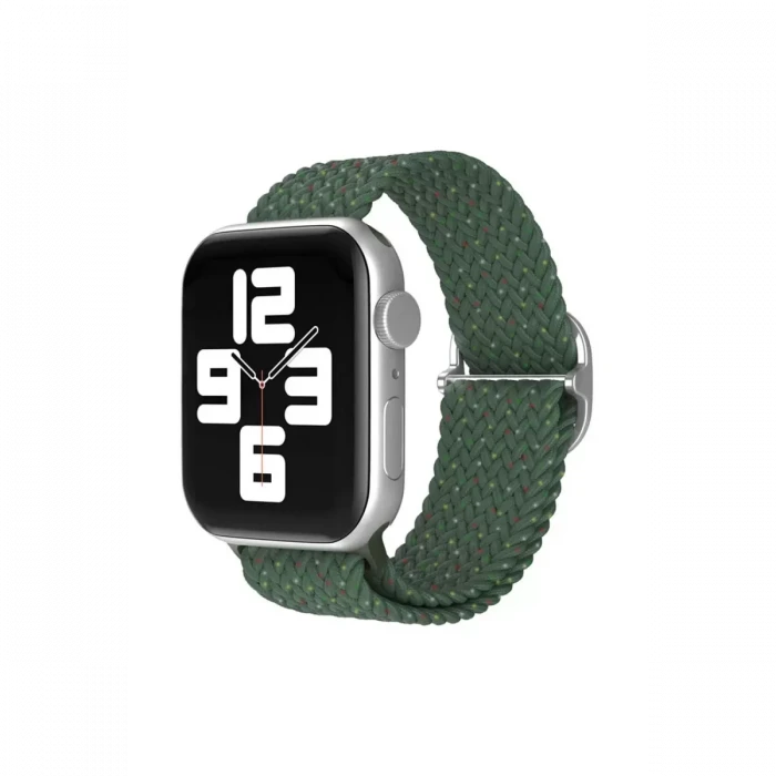 Newface Apple Watch 42mm Star Kordon - Benekli Koyu Yeşil