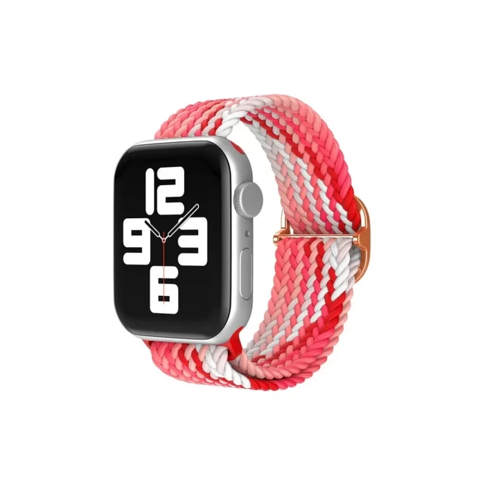 Newface Apple Watch 42mm Star Kordon - Pembe-Kırmızı