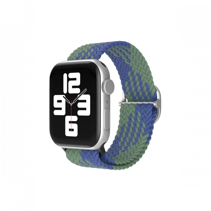 Newface Apple Watch 42mm Star Kordon - Yeşil-Lacivert