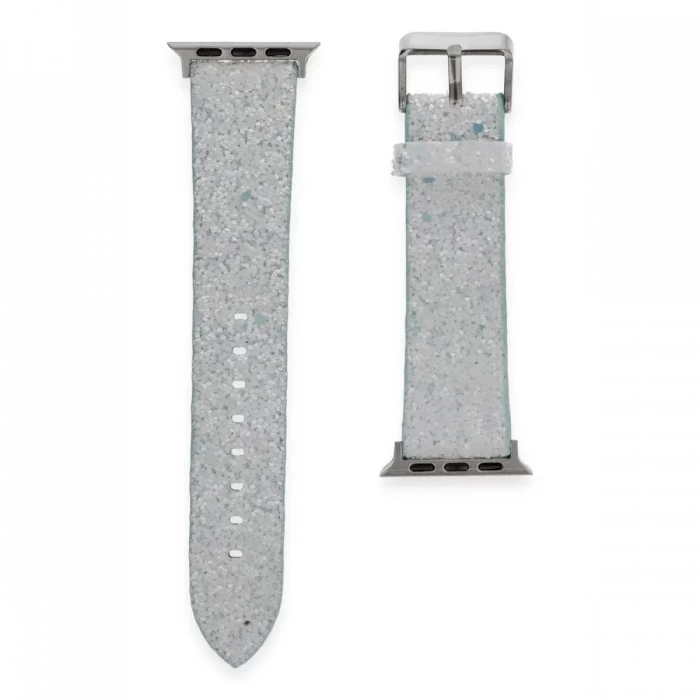 Newface Apple Watch 42mm Starry Taşlı Kordon - Mavi