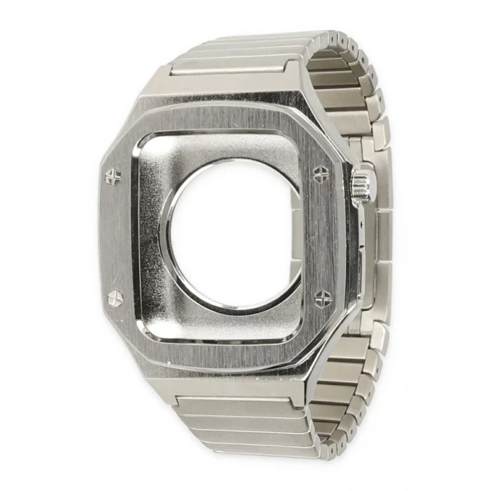 Newface Apple Watch 44mm KR409 Metal Kordon - Gümüş