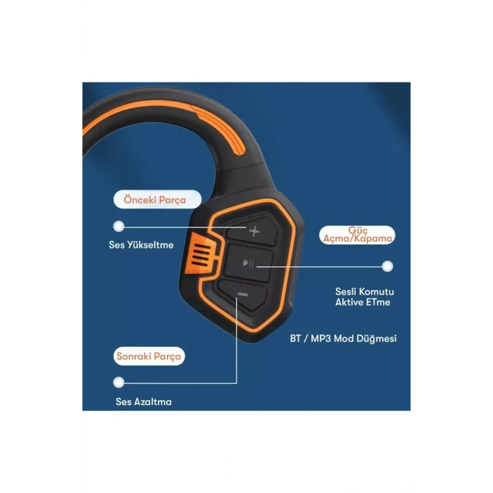 Newface AS9 Suya Dayanıklı Bluetooth Kulaklık - Siyah