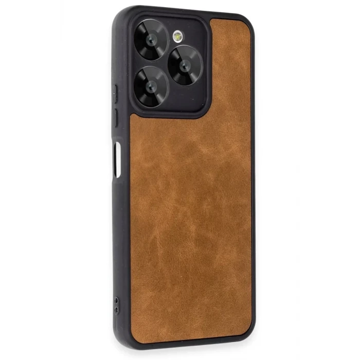 Newface General Mobile Era 50 Kılıf Aras Deri Kapak - Taba