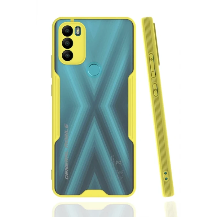 Newface General Mobile GM 21 Plus Kılıf Platin Silikon - Sarı