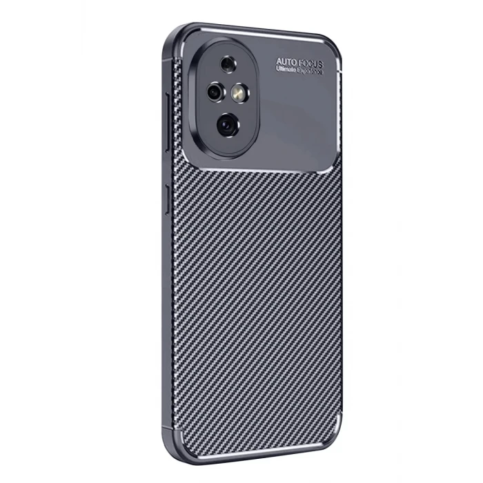Newface Honor 200 Kılıf Auto Focus Karbon Kapak - Lacivert