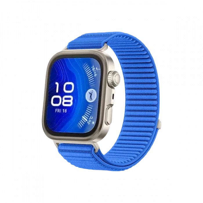 Newface Huawei Fit 4 Braid Kordon - Mavi