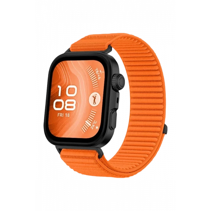 Newface Huawei Fit 4 Braid Kordon - Turuncu