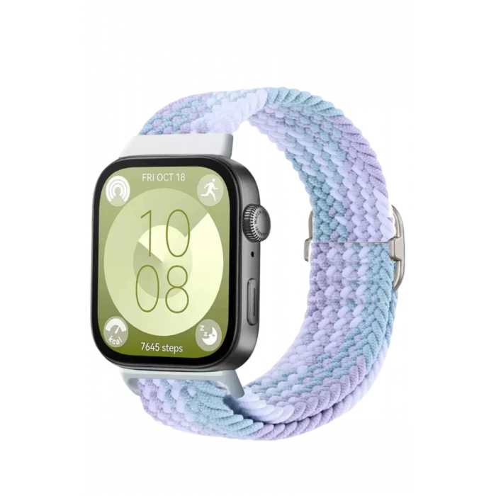 Newface Huawei Fit 4 Star Kordon - Lila-Beyaz