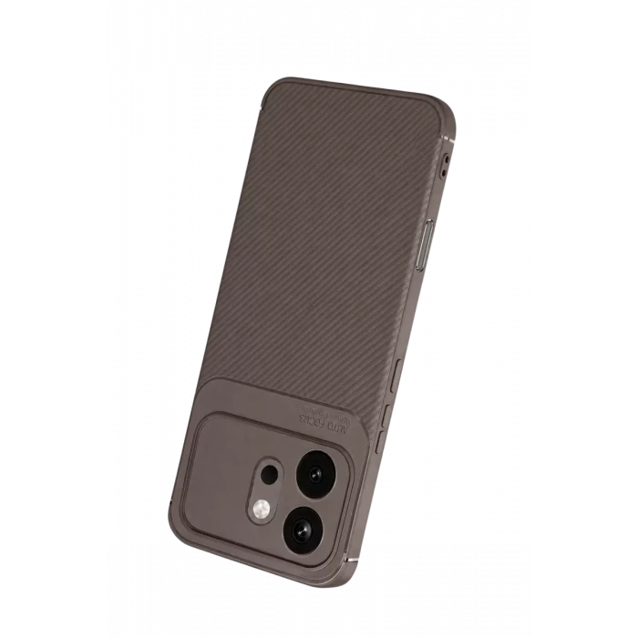 Newface Huawei Honor 600 Auto Focus Karbon Kapak - Gri
