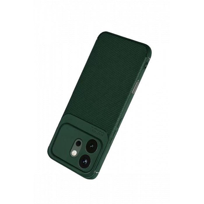 Newface Huawei Honor 600 Auto Focus Karbon Kapak - Koyu Yeşil