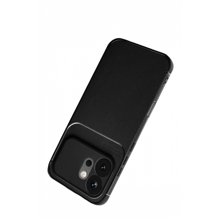 Newface Huawei Honor 600 Auto Focus Karbon Kapak - Siyah