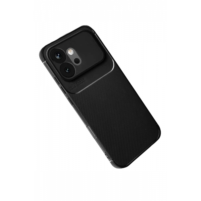 Newface Huawei Honor 600 Auto Focus Karbon Kapak - Siyah