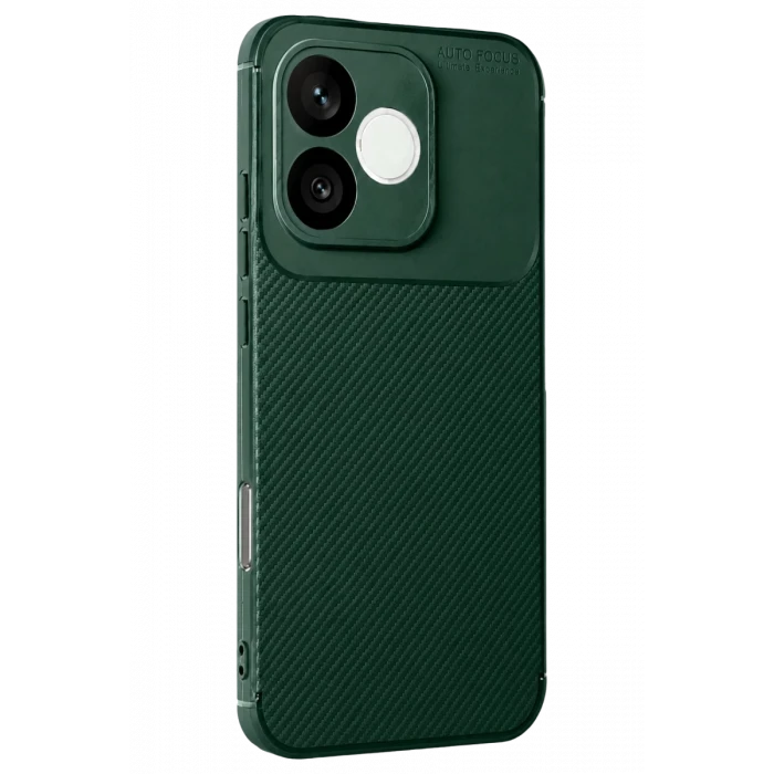 Newface Huawei Honor 600 Lite Auto Focus Karbon Kapak - Koyu Yeşil
