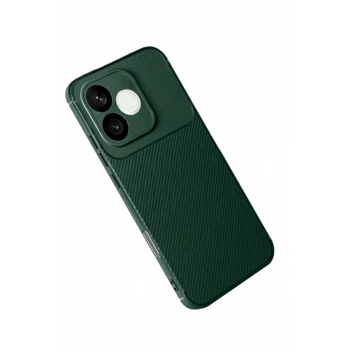 Newface Huawei Honor 600 Lite Auto Focus Karbon Kapak - Koyu Yeşil