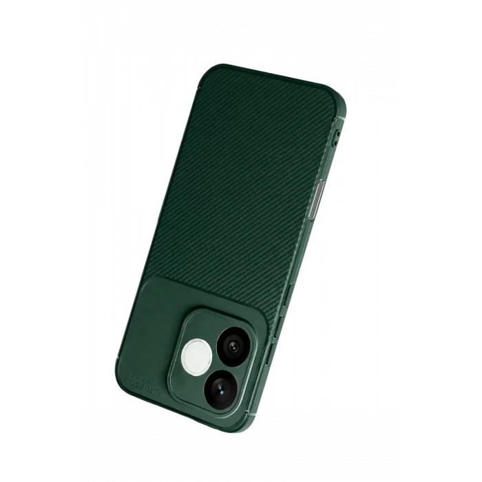 Newface Huawei Honor 600 Lite Auto Focus Karbon Kapak - Koyu Yeşil
