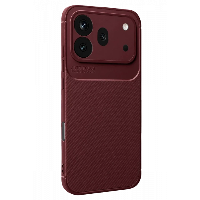 Newface Huawei Honor 600 Pro Auto Focus Karbon Kapak - Bordo