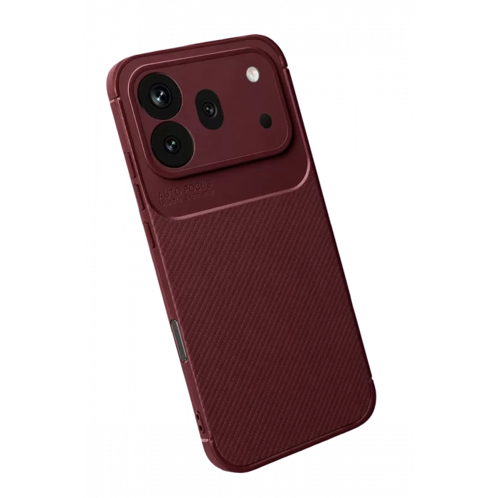 Newface Huawei Honor 600 Pro Auto Focus Karbon Kapak - Bordo