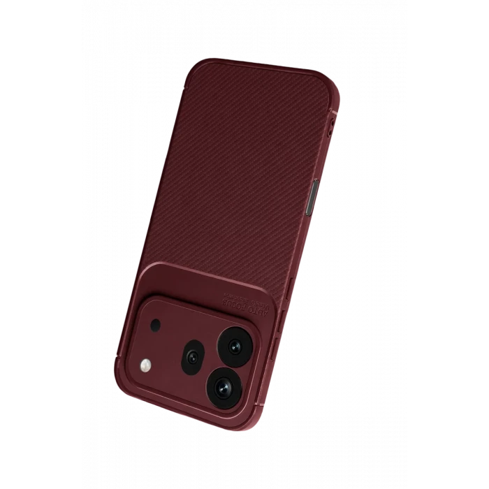 Newface Huawei Honor 600 Pro Auto Focus Karbon Kapak - Bordo