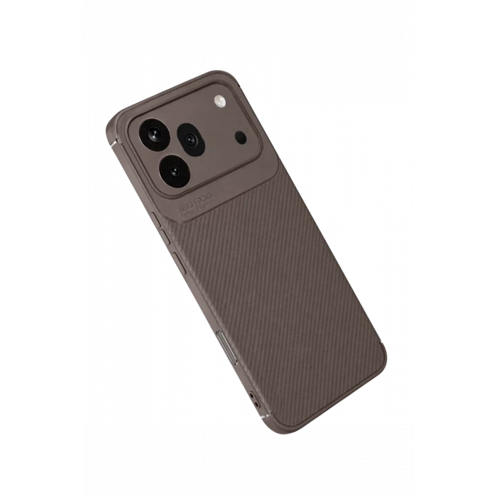 Newface Huawei Honor 600 Pro Auto Focus Karbon Kapak - Gri