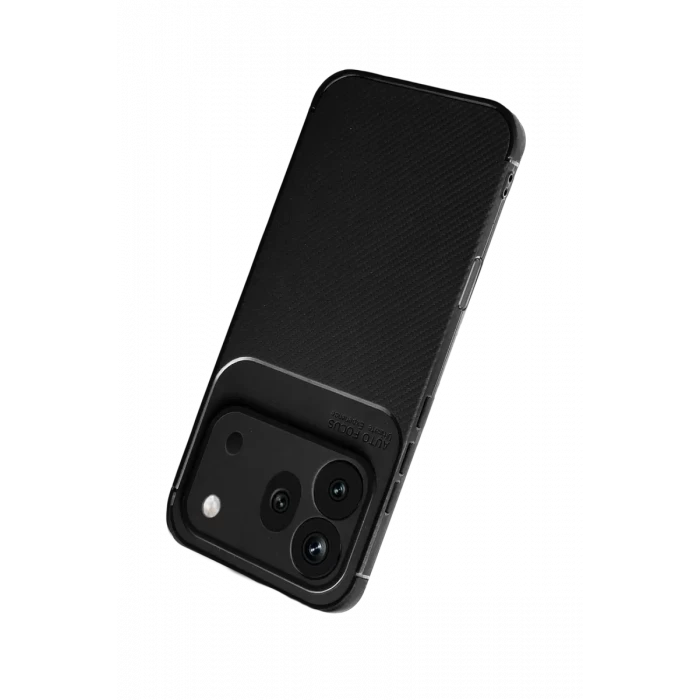 Newface Huawei Honor 600 Pro Auto Focus Karbon Kapak - Siyah