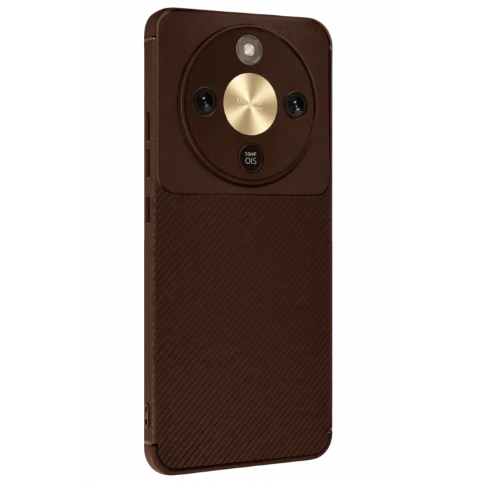 Newface Huawei Honor Magic 8 Lite Auto Focus Karbon Kapak - Kahverengi