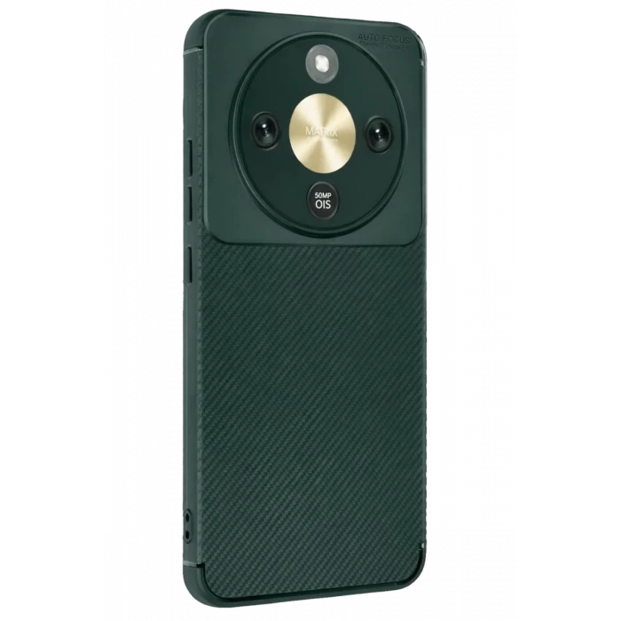 Newface Huawei Honor Magic 8 Lite Auto Focus Karbon Kapak - Koyu Yeşil
