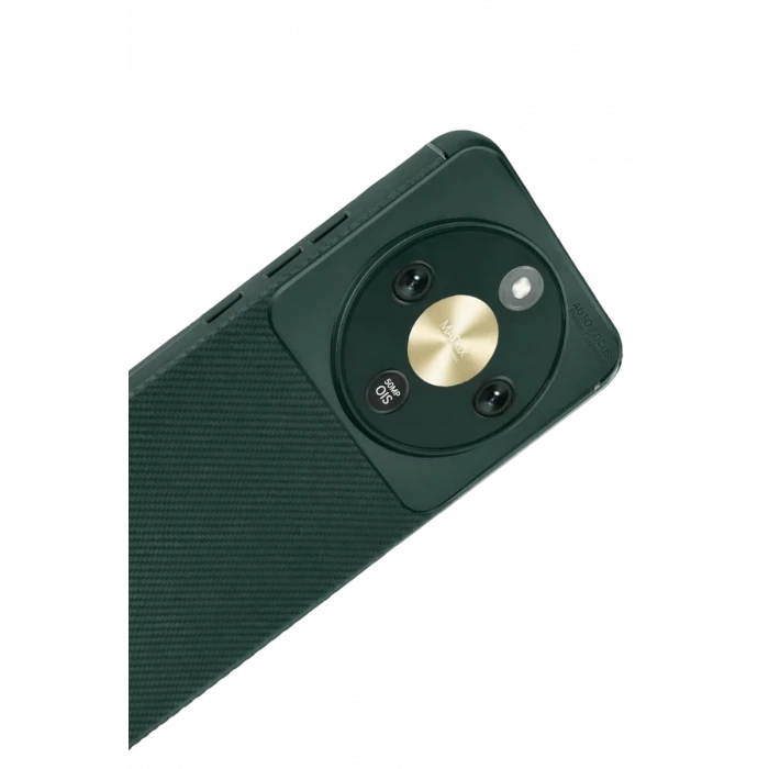 Newface Huawei Honor Magic 8 Lite Auto Focus Karbon Kapak - Koyu Yeşil
