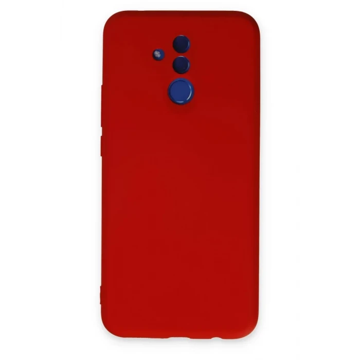 Newface Huawei Mate 20 Lite Kılıf Nano içi Kadife Silikon - Kırmızı