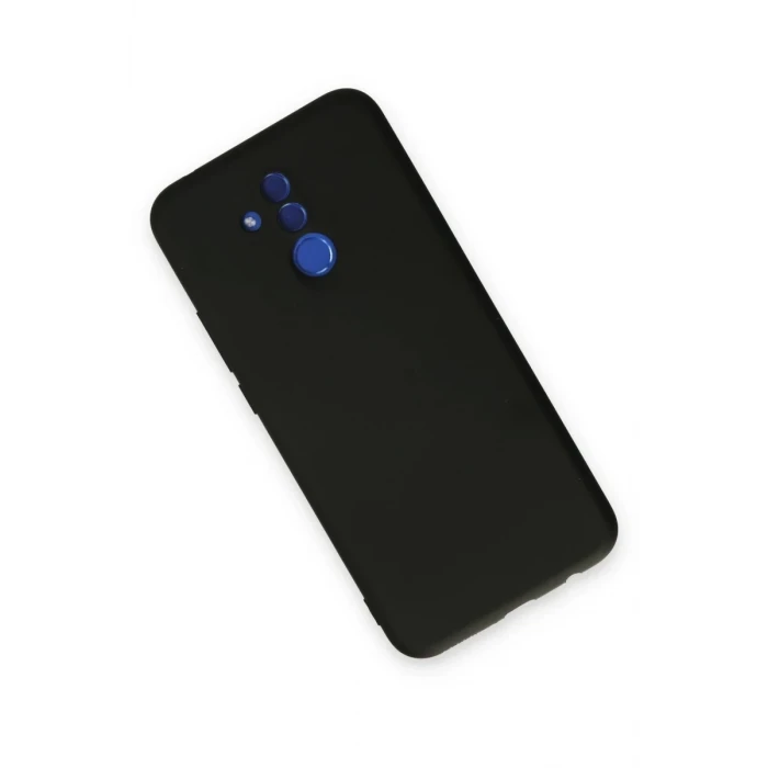 Newface Huawei Mate 20 Lite Kılıf Nano içi Kadife Silikon - Siyah