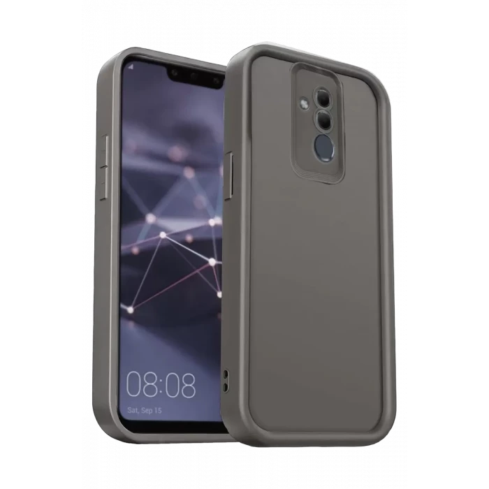 Newface Huawei Mate 20 Lite Kılıf Viera Silikon - Gri