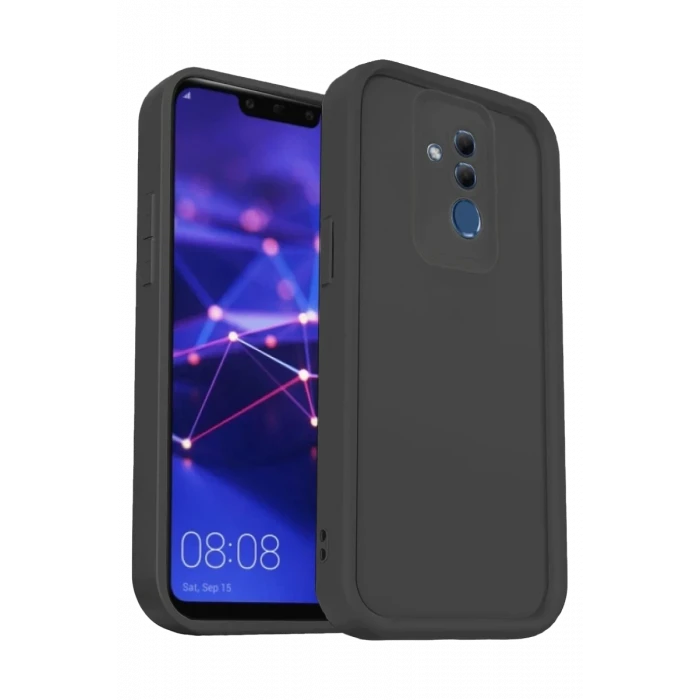 Newface Huawei Mate 20 Lite Kılıf Viera Silikon - Siyah